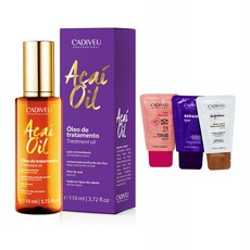 카디뷰 아사이 헤어 오일 110ml + 10ml + 마스크 앤 세럼 10ml x 3종 세트, 1개