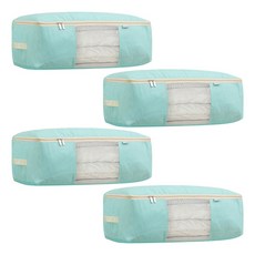 마켓피오 옥스포드 파스텔 이불정리함, 민트, 4개