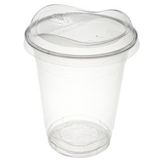 外帶塑膠杯+無吸管杯蓋, 410ml, 1組, 100組