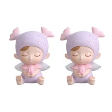 앤티스 엘프 인테리어장식 피규어 2p, 피쉬