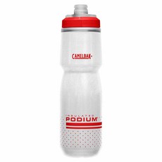 CAMELBAK Podium Chill 單車保溫水壺, 火紅白, 710毫升, 1個
