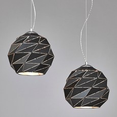 Saetbyeol House Thor LED 2燈吊燈, 黑色