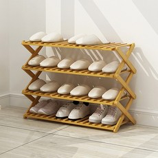 GAPANG 實木折疊鞋櫃4層700, 木料