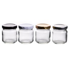 矮玻璃瓶 100入 + 銀色鐵蓋 100入