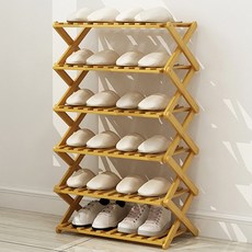 GAPANG 實木多功能6層折疊鞋櫃, Wood