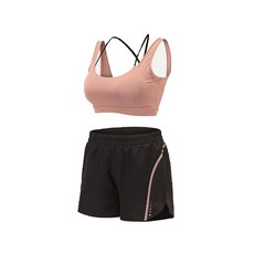 나야스타일 여성용 요가 브라탑 + 반바지 세트 2SET-903-2