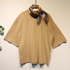 이얀 면 임산부 박스티