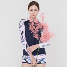 에이치머스 여성용 라잇 집업 래쉬가드, 혼합색상