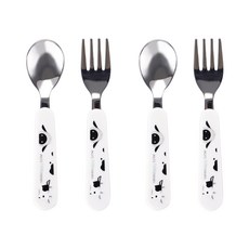 STENLOCK 史丹利 Alps Farm Friends聯名餐匙+餐叉組, 混色, 2組, 湯匙 2入+叉子 2入