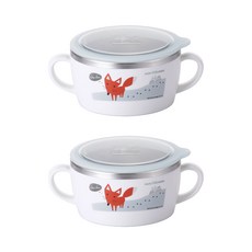 STENLOCK 史丹利 Alps Farm Friends聯名不鏽鋼雙耳碗 250ml, 混色, 2入