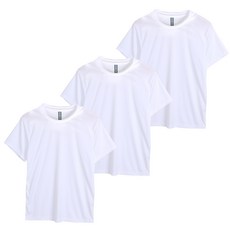 Basic Plus 運動涼感透氣柔軟涼爽圓領T恤 3件組