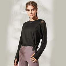 Naya Style 女式瑜伽長袖 T恤 A-889-2