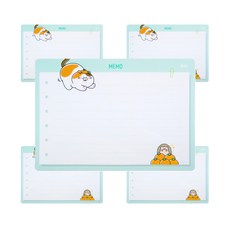 ibis 橘子貓圖案便利貼板 IL11400 薄荷綠 5入