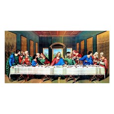 5D 寶石十字繡 140 x 50 cm, 最後的晚餐, 1個