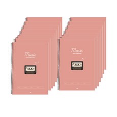 ibis 纖薄音樂筆記本 SP11391, 粉紅色, 15個