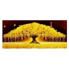 KM ELLIE 5D 珠寶十字繡 140 x 55cm, 大金錢樹, 1幅