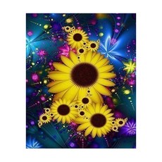 3D 보석십자수 50 x 40 cm, 1개, 샤이닝해바라기