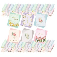 ibis 情感賀卡 IL11473+信封組, 棉花、鬱金香、康乃馨、大波斯菊、雛菊、木蘭, 60組