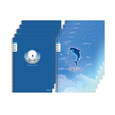 ibis 小學纖薄窄格讀書心得本 男孩用 SP11387, 10個, 太空船, 海豚