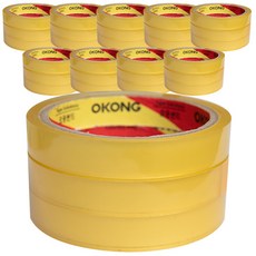 오공 OPP 물레방아 리필용 중포장 문구테이프 16mm x 40m, 투명, 30개