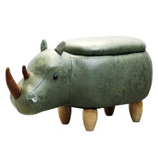 앳하스홈 주파크 애니멀 스툴, 코뿔소 그린, 1개