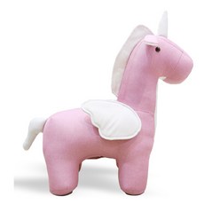 앳하스홈 주파크 애니멀 스툴, 유니콘 핑크, 1개