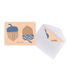 YANGJISA 特別留言卡信封套組, 給你橡子, 20套