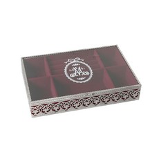 銀色首飾收納盒 L號, 1個