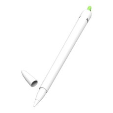 胡蘿蔔 Apple Pencil 1代 矽膠保護套, 白色, 1個