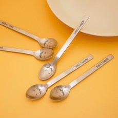 餐桌藝術萬聖節茶匙, 單色, 5個