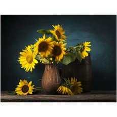 피앤피몰 돈들어오는 풍수 해바라기 아크릴 액자 pnp-090