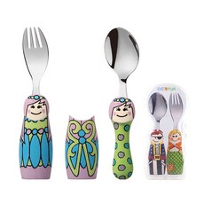 EAT4FUN 餐具2入組+收納盒, 精靈(EF-01FA), 1組