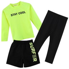 ROROCHAT 孩童防曬泳衣+緊身褲+沙灘5分褲