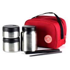 SIMPLE KITCHEN 不銹鋼保溫飯盒 1120ml SK-036, 混色, 1個