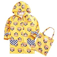 JOY MULTI 幼兒荷葉邊猴子雨衣+收納袋組