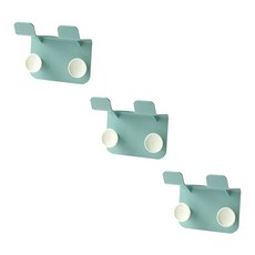 ANTS 黏貼式掛勾支架, 藍色, 3個