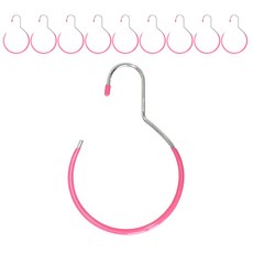 Lucis 塗層多用途皮帶與帽子掛架 B, 粉紅色, 10個