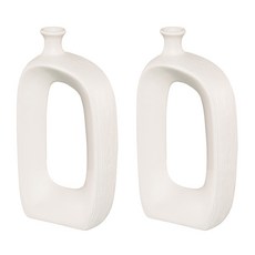 Block Mart 陶瓷現代家居裝飾花瓶 2入, 單一顏色