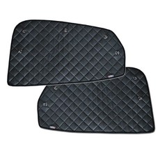 ruzen The Max 車用皮革遮光遮陽板 Hyundai Palisade, 1套, 黑色