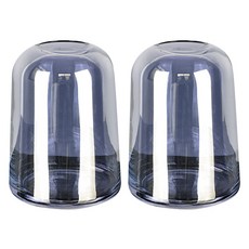 Block Mart 彩繪玻璃花瓶 2入, 藍色