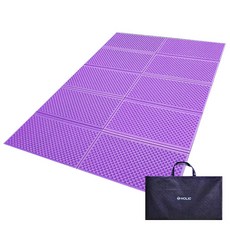 Holic 3層華夫野營墊+特製袋隨機出貨, 淺紫色