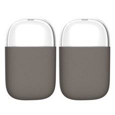 吸磁式牙籤盒, 棕色的, 2個