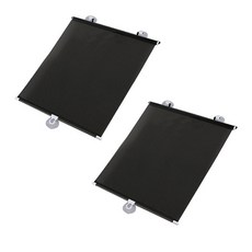 Block Mart 捲簾式車用遮陽板, 2個, 黑色