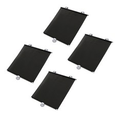 Block Mart 捲簾式車用遮陽板, 4個, 黑色