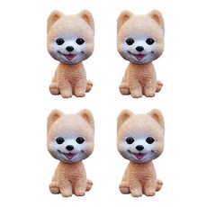 블럭마트 차량용 강아지 흔들인형 4p, type3, 4개