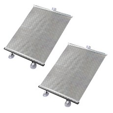 Block Mart 捲簾式車用遮陽簾 45 x 125 cm, 銀色, 2個