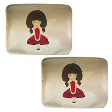 블럭마트 차량용 자외선 차단 가림막, 소녀, 2개