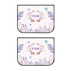 블럭마트 차량용 옆유리 햇빛가리개, type2, 2개