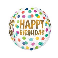 鋁箔派對氣球, 圓球快樂波點, 2個