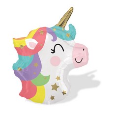 Wow Party Korea 幼童造型鋁箔氣球 寶寶獨角獸, 混合色, 5個